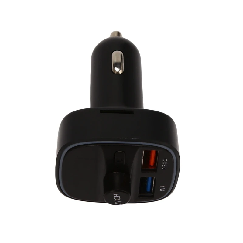

Bluetooth FM Transmitter Wireless Radio with QC3.0 Fast Charging Car Charger MP3 Player