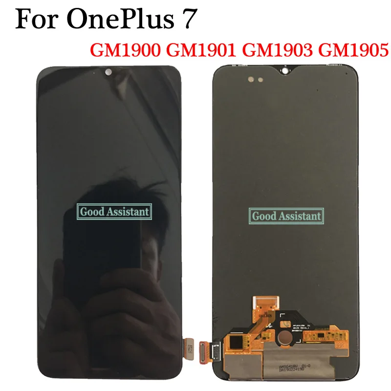 Оригинальный Amoled черный 6 4 дюймов для OnePlus 7 1 + GM1900 GM1901 GM1903 ЖК дисплей кодирующий