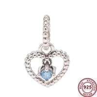 original 925 sterling silver charm hand painted love birthday pendant fit pandora women bracelet necklace diy jewelry