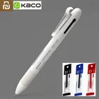 Карандаш механический Youpin KACO, 4 в 1, многофункциональная ручка 0,5 мм, черный, синий, красный, стержень сменный гелевый, с японскими чернилами, для школы и офиса