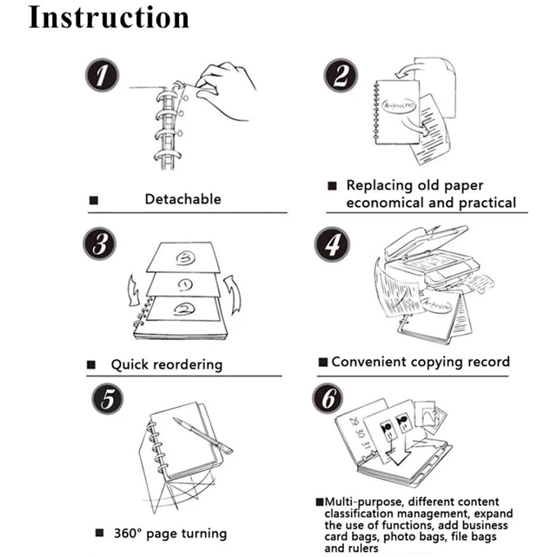 

60 Pcs 24mm Plastic Book Binding Discs, Discbound Expansion Discs, Heart Binder Rings Mushroom Hole for DIY Notebooks