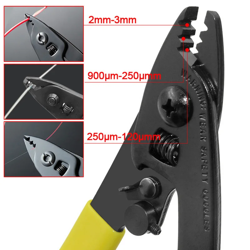 3 Holes(CFS-3) Fiber Optic FIS Stripper for To strip 125um 250um fiber coating Cable Strippers Tool Free Shipping | Инструменты