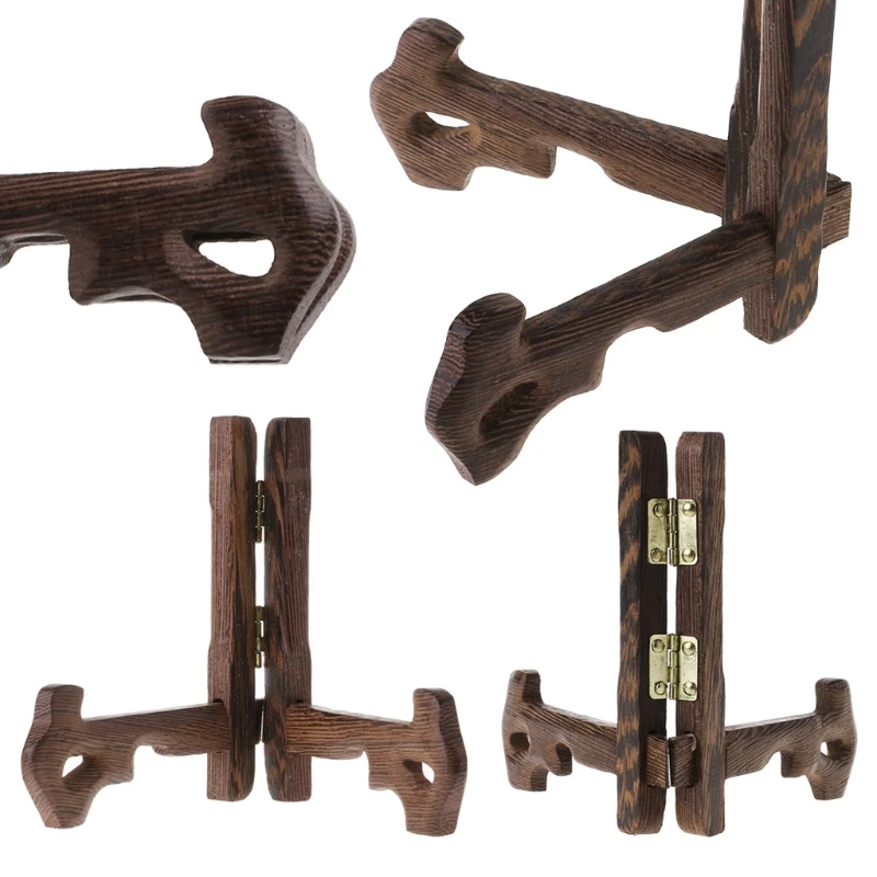 3-7 дюймовая Высокая деревянная подставка-держатель для тарелок фотографий