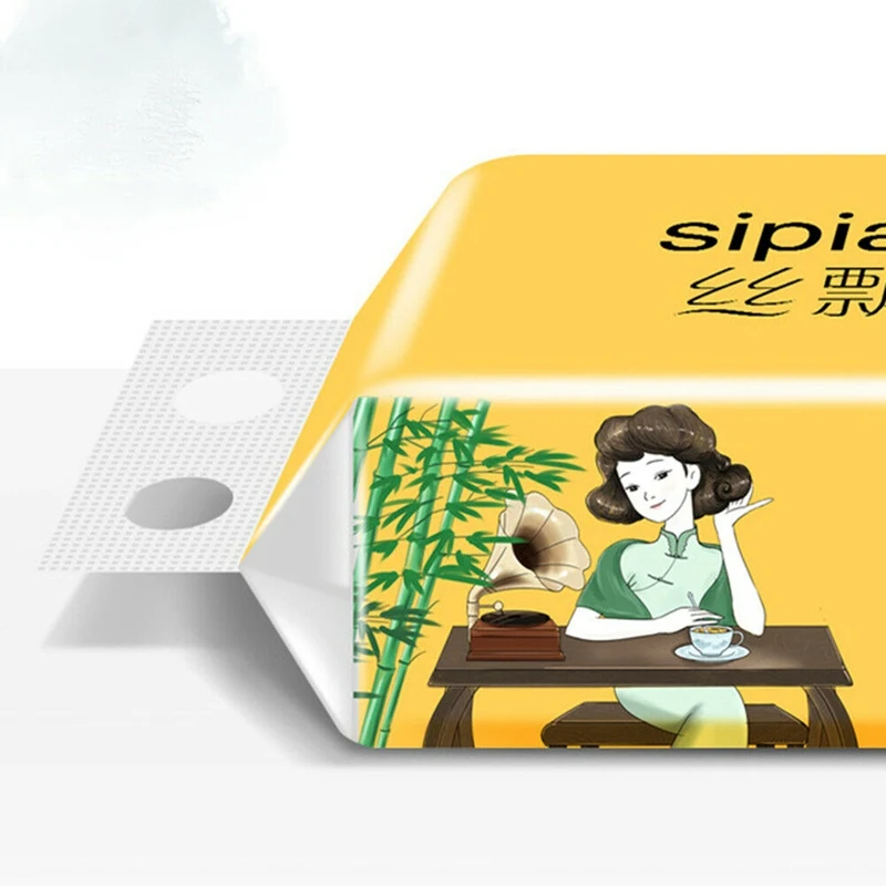 14 рулонов натуральная бамбуковая целлюлоза туалетная бумага 4 слоя безвредные