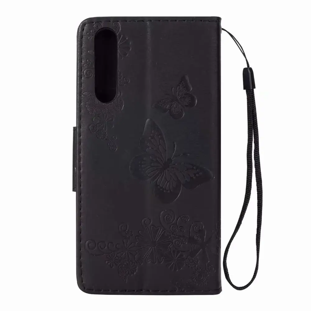 С сияющими блестками 3D тисненый узор с бабочками из искусственной кожи чехол