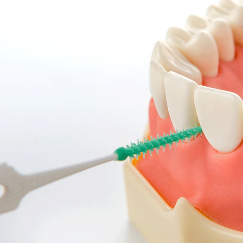 20 шт./упак. Мягкая силиконовая нить гингиваль щетка зубочистка зубная для чистки