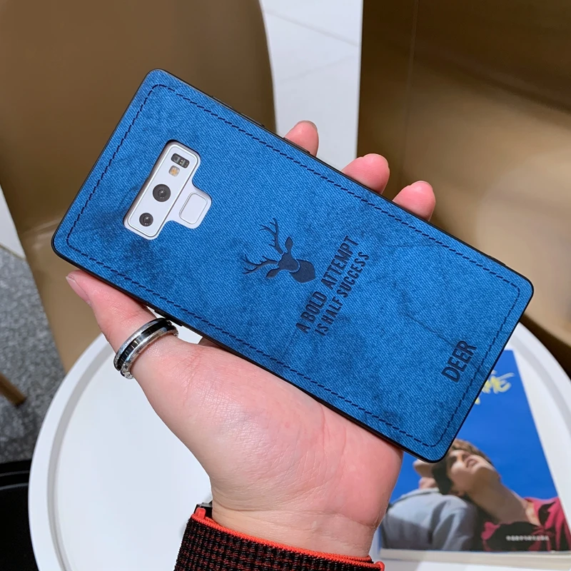 Для samsung Galaxy S10 плюс S10e M10 M20 M30 A10 A20 A30 A50 A40 A70 ткань 3D принт с оленем однотонный