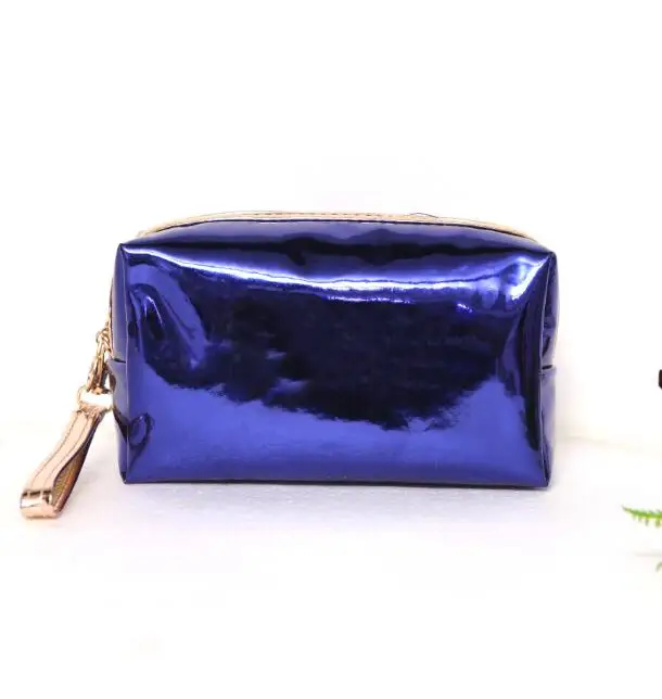Blue ETya модные водонепроницаемые лазерные косметички для женщин, косметичка, сумка для макияжа, сумка из ПВХ, моющаяся косметичка, дорожный органайзер, чехол - Цвет: Blue