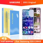 6,2 ''Оригинальный Для Samsung Galaxy S20 LCD G980, G980F, G980FDS, с рамкой, дисплей, сенсорный экран, дигитайзер в сборе, замена