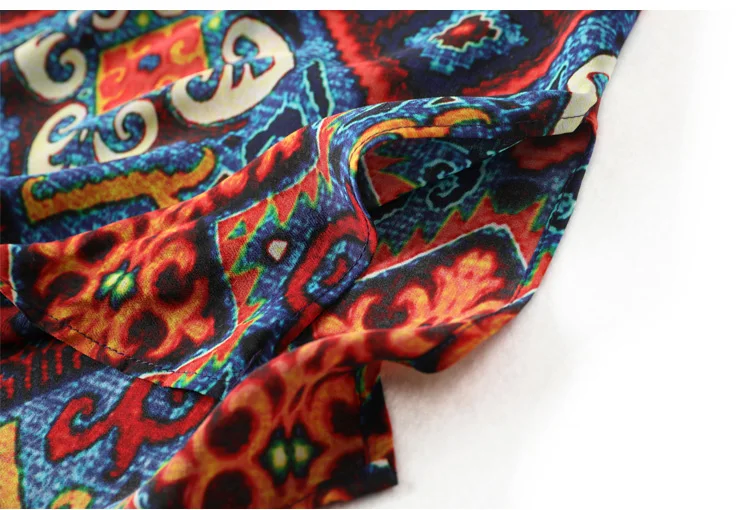 Платье SuyaDream женское шелковое средней длины платье в стиле бохо без рукавов с