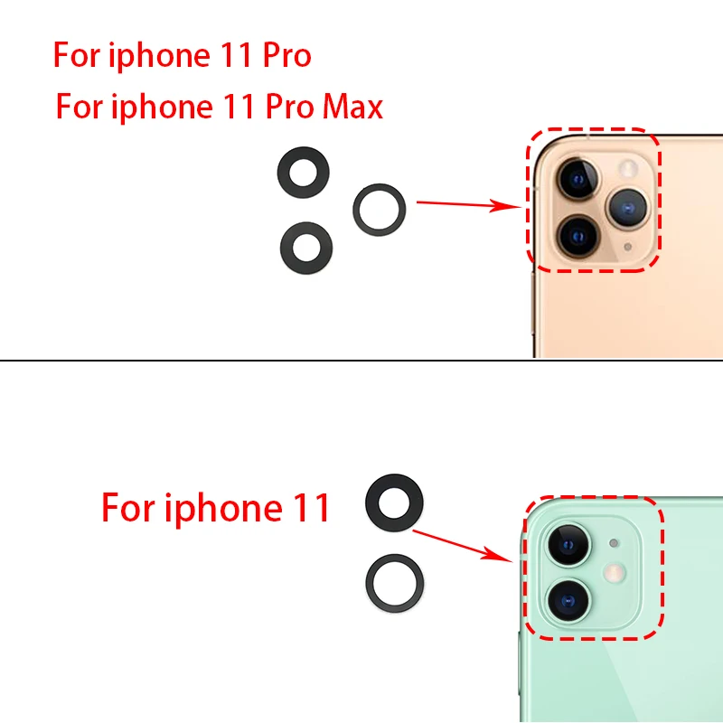 For Iphone 13 Back Rear Camera Glass Lens Replacement with glue Adhesive and Repair Tool 11 12 Pro Max | Мобильные телефоны и