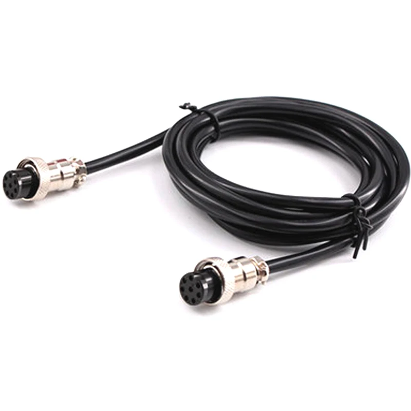 Double GX16 2/3/4/5/6/7/8/9/10Pins Female Air Aviation Connector Power Cable Electrical Terminal Wire Lines Socket with 2m cable