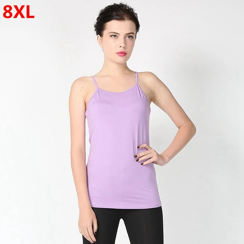 Женская майка Холтер Свободный Топ большого размера плюс 7XL 6XL 5XL|Топы| |