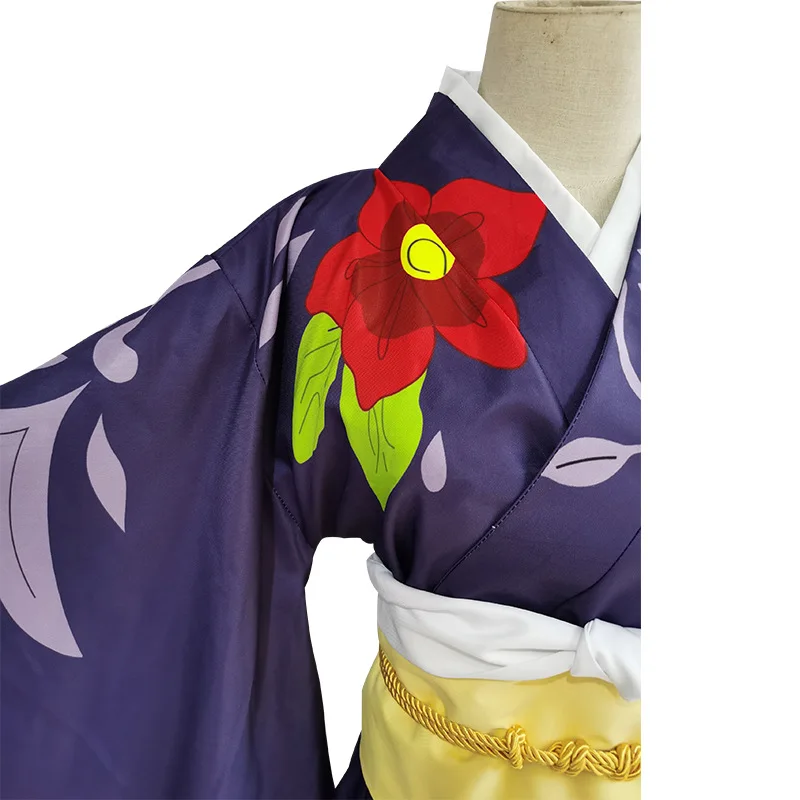 Anime Demon Slayer Kimetsu no Yaiba Cosplay Costume Tamayo Uniform Kimono Cosplay Costumes Halloween Carnival Party Clothes images - 6
