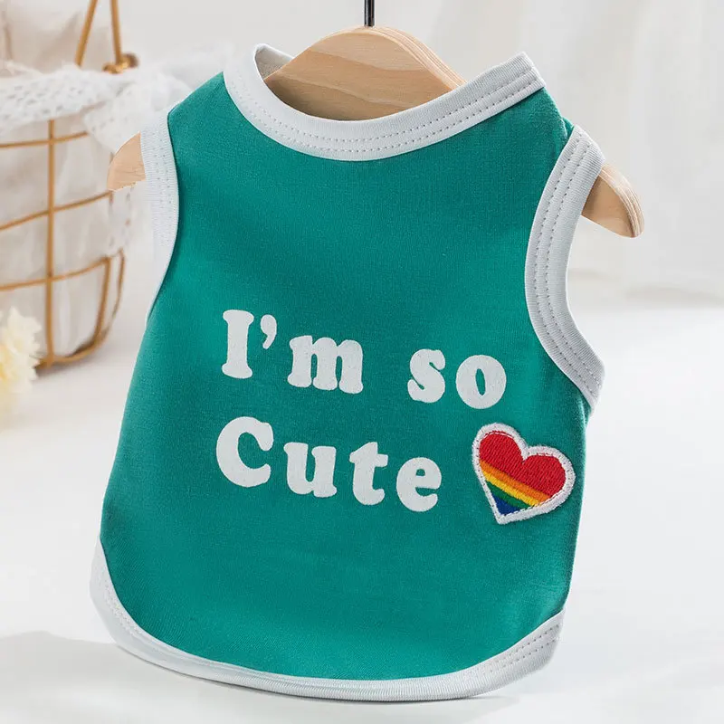 Im So Cute Pet жилет-одежда для собак надпись одежда собаки супер маленький костюм