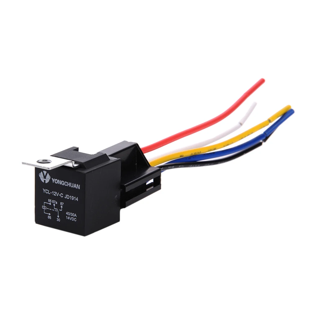 1 шт. 12 В 30/40 A 5 Pin P автомобильный жгут Новое поступление высококачественное