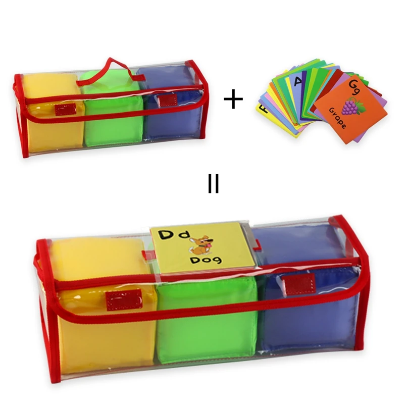 

Kids DIY Education Playing Game Dice Toddlers Pocket Square Baby Toy for Early Kindergarten Enlightenment Teaching