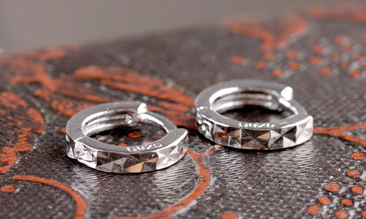 Новые простые серьги из стерлингового серебра 925 пробы сверкающие