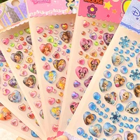disney princess frozen sofia mickey mouse minnie rhinestone stickers funny kids toys cute anime stickers cartoon kawaii sticker