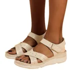 Сандалии женские дышащие для бега, мягкие Босоножки с открытым носком, спортивная обувь, черный и синий цвета, лето 2021