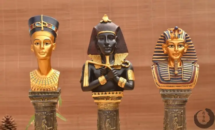 Египетские фараоны голова скульптура украшения Tutankhamun Клеопатра фигура Фараона