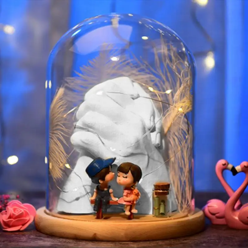 

Сувенирная 3D статуя из пластыря «сделай сам» на День святого Валентина, ручная и ножная подача слепка, порошок, пластырь для украшения дома, ...