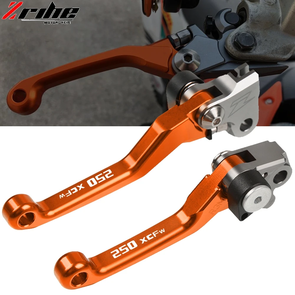 

For Dirt Bike Motocross Motorbike CNC Aluminum Custom Folding Brake Clutch Lever 250XCF-W 250 XCF-W 2014 2015 2016 2017 2018