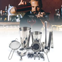 14pcs stainless steel bartender wine set household cocktail shaker wine making tool bar shaker