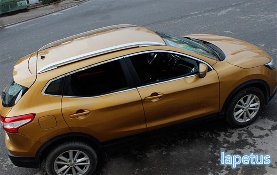 

Lapetus Top Roof Rack Side Rails Luggage Carriers Bar Multifunction Cover Trim Fit For Nissan Qashqai J11 2014 2015 2016 Silver