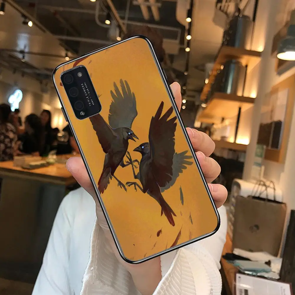 

Crow Excellent Clear Phone Case For Huawei Honor 10 20 30 9 X Pro Lite V 5G RU Black Etui Coque Hoesjes Comic Fashion