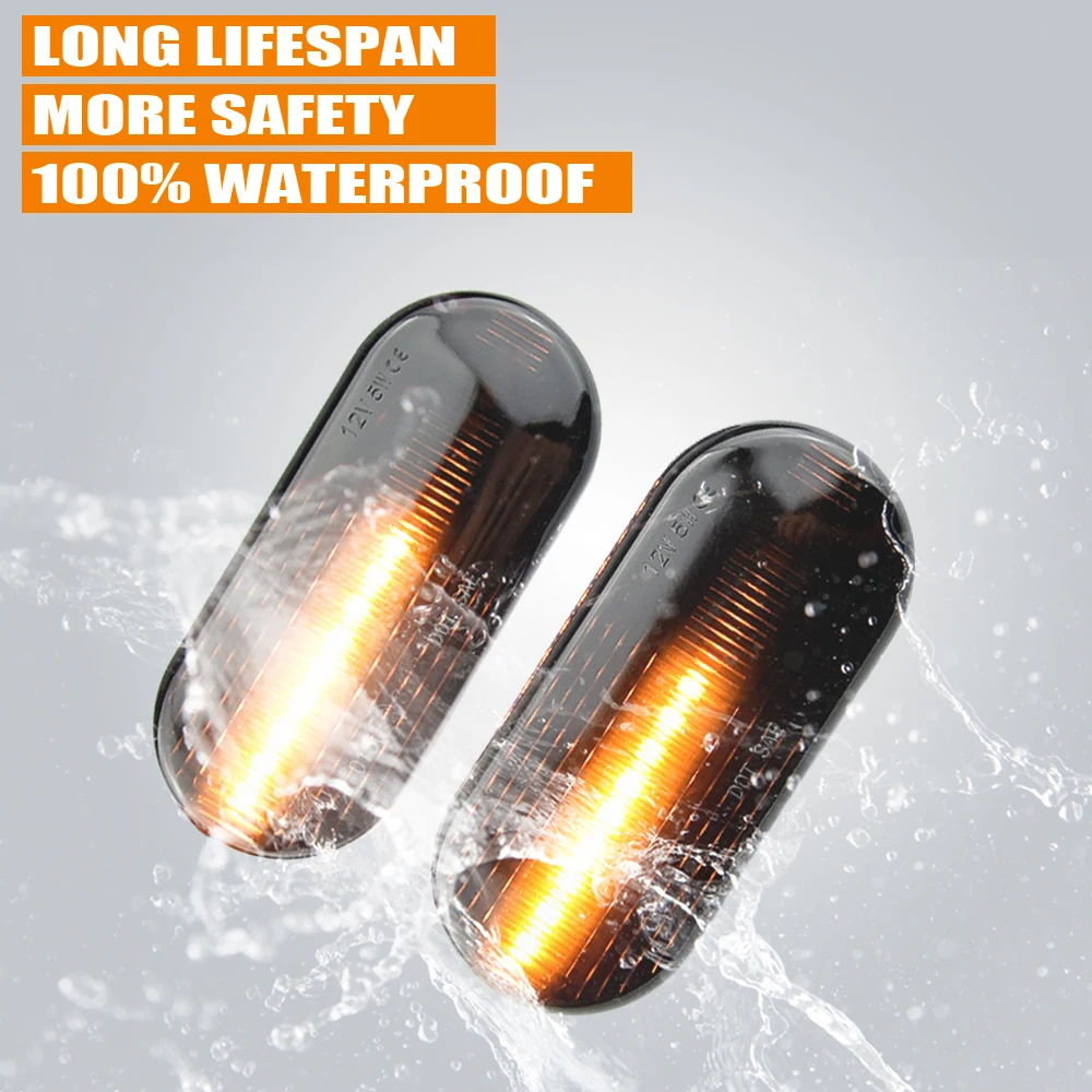 Светодиодный динамический боковой указатель поворота для VW Golf 3 4 MK3 MK4 Passat 3BG Polo 6N 9N