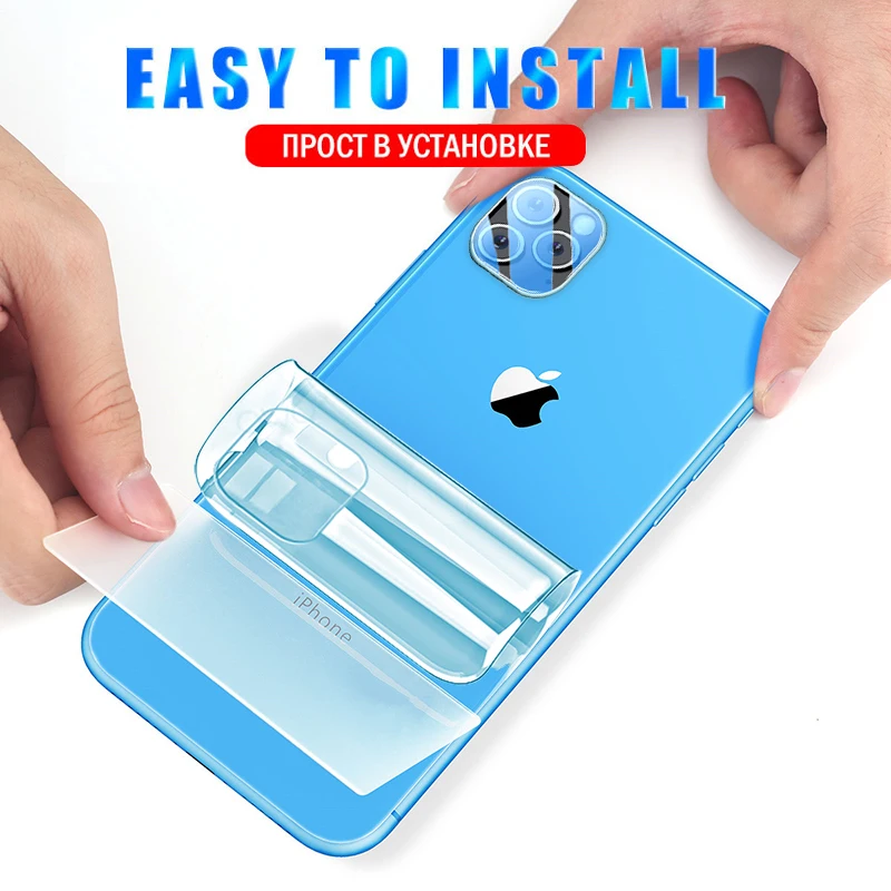 

500D Full Cover Hydrogel film For iPhone 11 12 Pro MAX mini Screen Protector For iPhone 7 8 6s 6 Plus SE 2020 XR X XS Not Glass