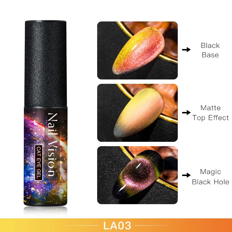 EES08026 Nail Vision 9D кошачий глаз УФ-Гель-лак Хамелеон для использования с магнитом впитывающийся Гель-лак для дизайна ногтей 5 мл долговечный Гель-лак для дизайна ногтей DIY - Цвет: EES08026