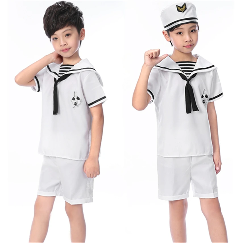 Детская Темно Синяя Униформа карнавальный костюм на Хэллоуин вечерние костюмы