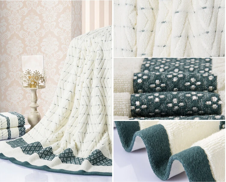 Ванная комната Полотенца 3 шт. 100% хлопок ванна пляж лицо отель душевой комплекты