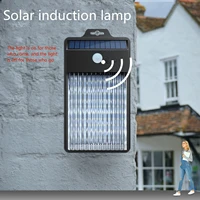 50leds wall lamp human body induction solar powered wall scone energy saving waterproof wall light for outdoor patio pathway