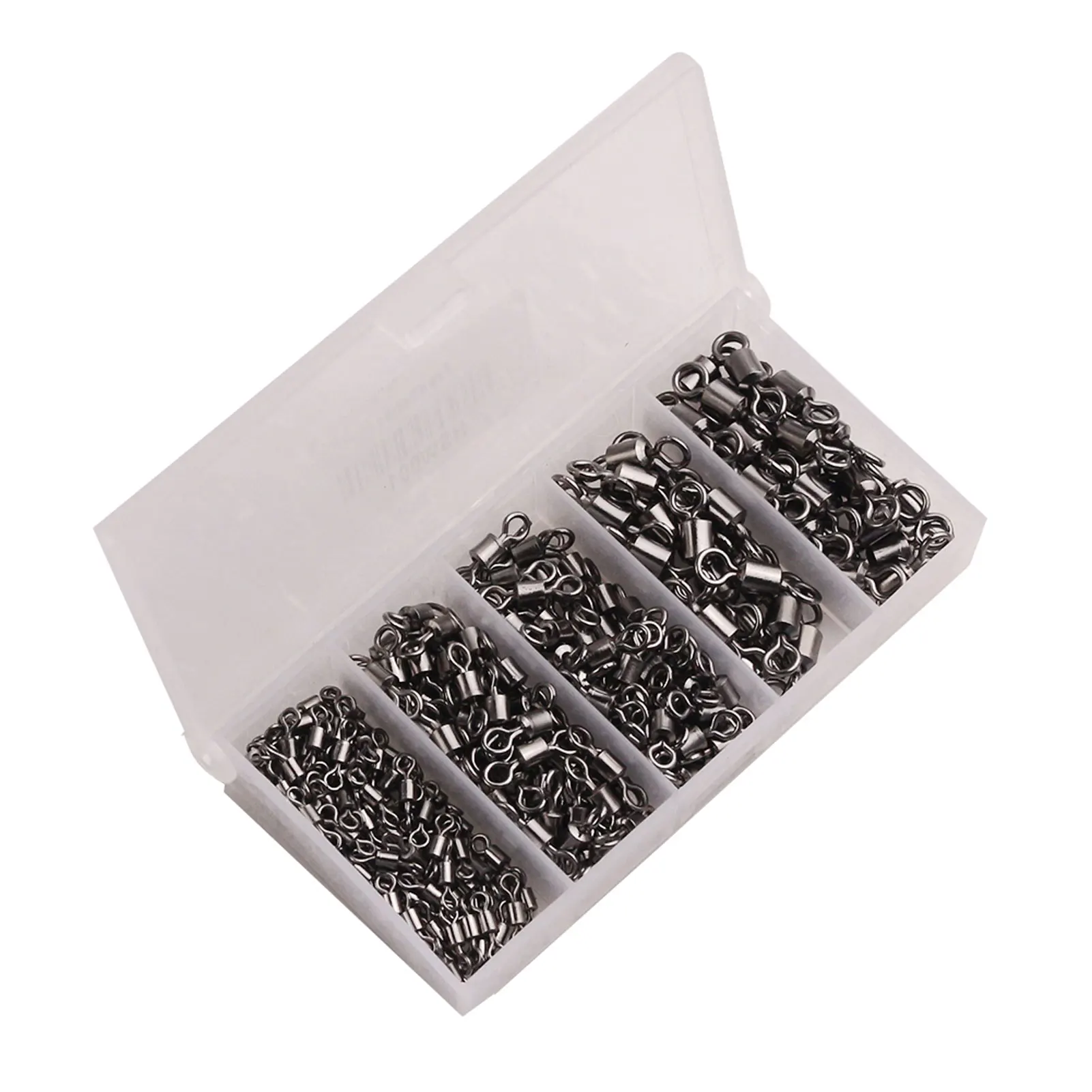 250 шт./кор. рыболовные Вертлюги с соединительным крючком сплит-кольца из