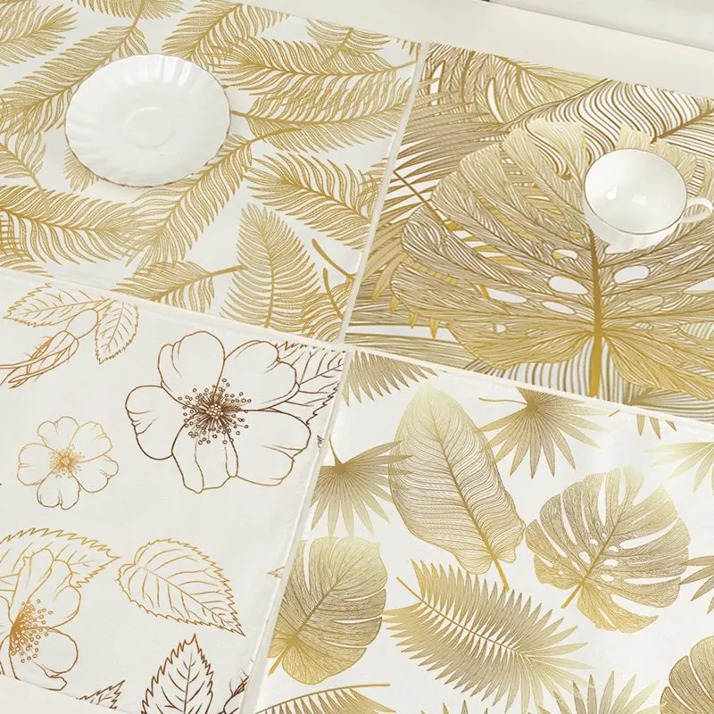Cotton Waterproof Tablecloth Table Cloth Rectangular 42X32cm Plastic Dining Desk CoverHome Room Decor Aesthetic Manteles | Дом и сад