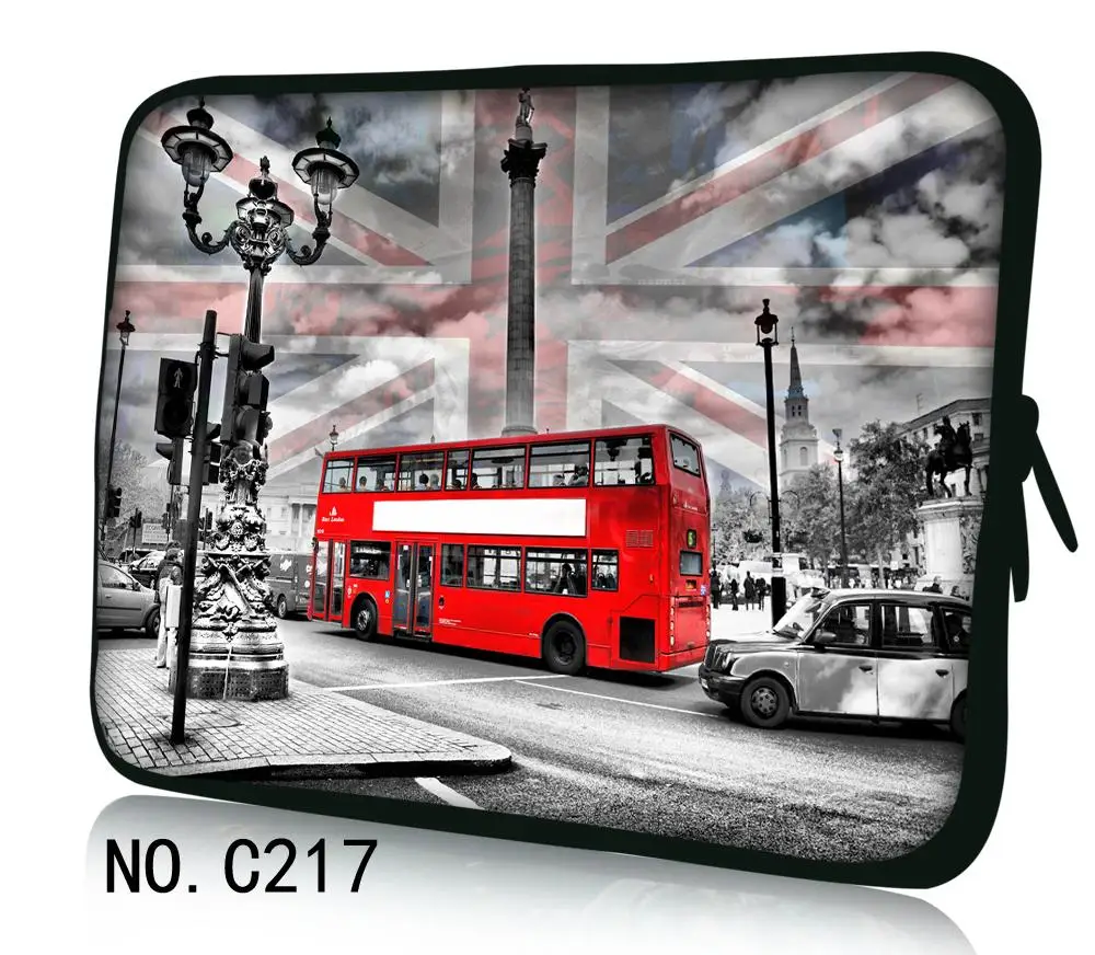 

London Bus Laptop Sleeve Notebook Bag Pouch for Macbook Air 11 13 12 15 Pro 13.3 15.4 Retina Unisex Liner Sleeve for Xiaomi Air