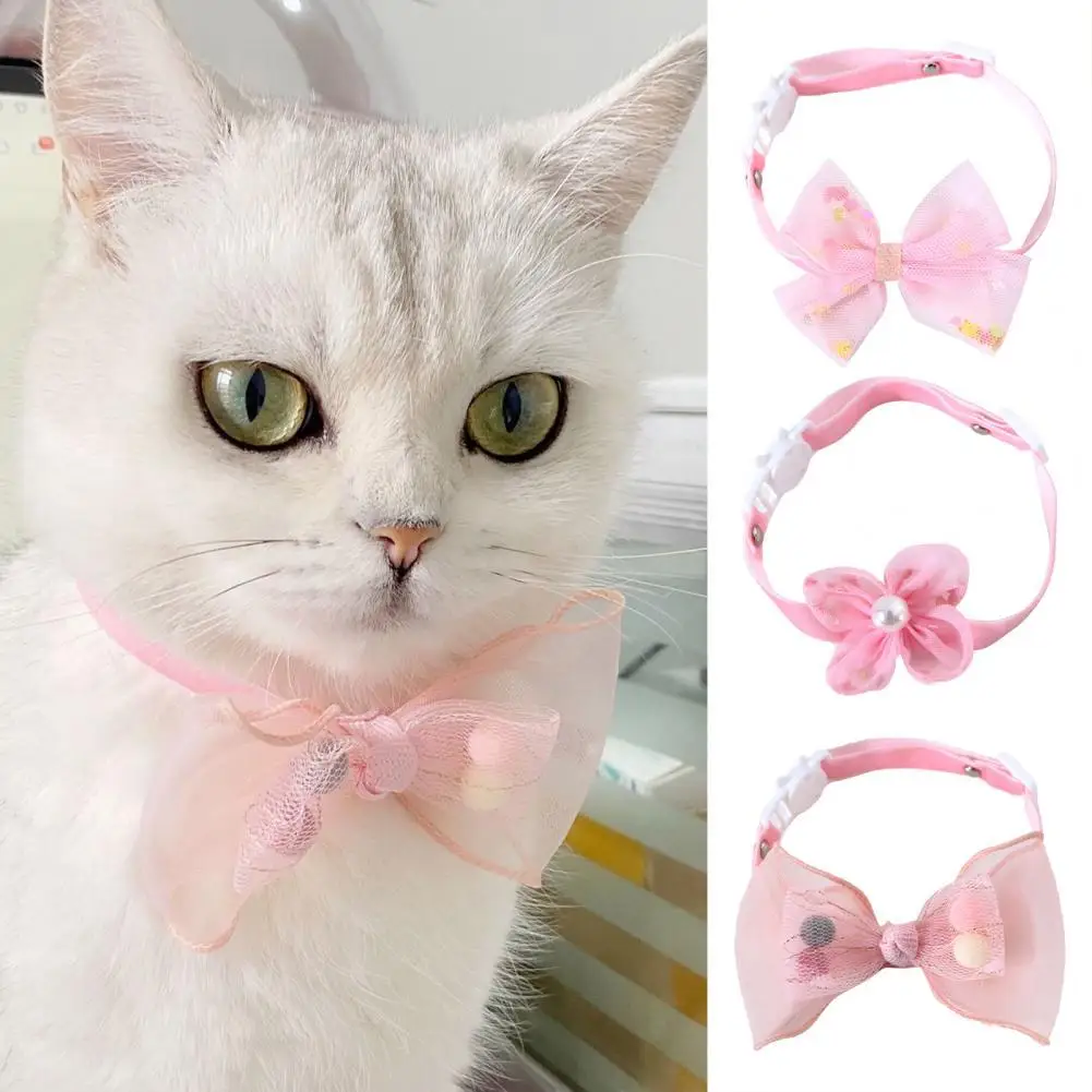 

Очаровательный ошейник для домашних животных ошейник для котенка банты для домашних животных ошейник с бантом практичный