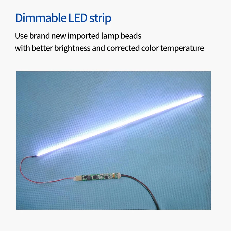 10pcs/lot 310-335mm Adjustable brightness led backlight strip kit Update your 14.1-15.4inch laptop ccfl lcd to panel screen | Электронные