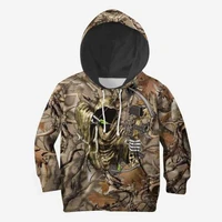 kids set bowhunting camo 3d all over printed hoodies children zipper pullover sweatshirt tracksuithoodiesfamily t shirt