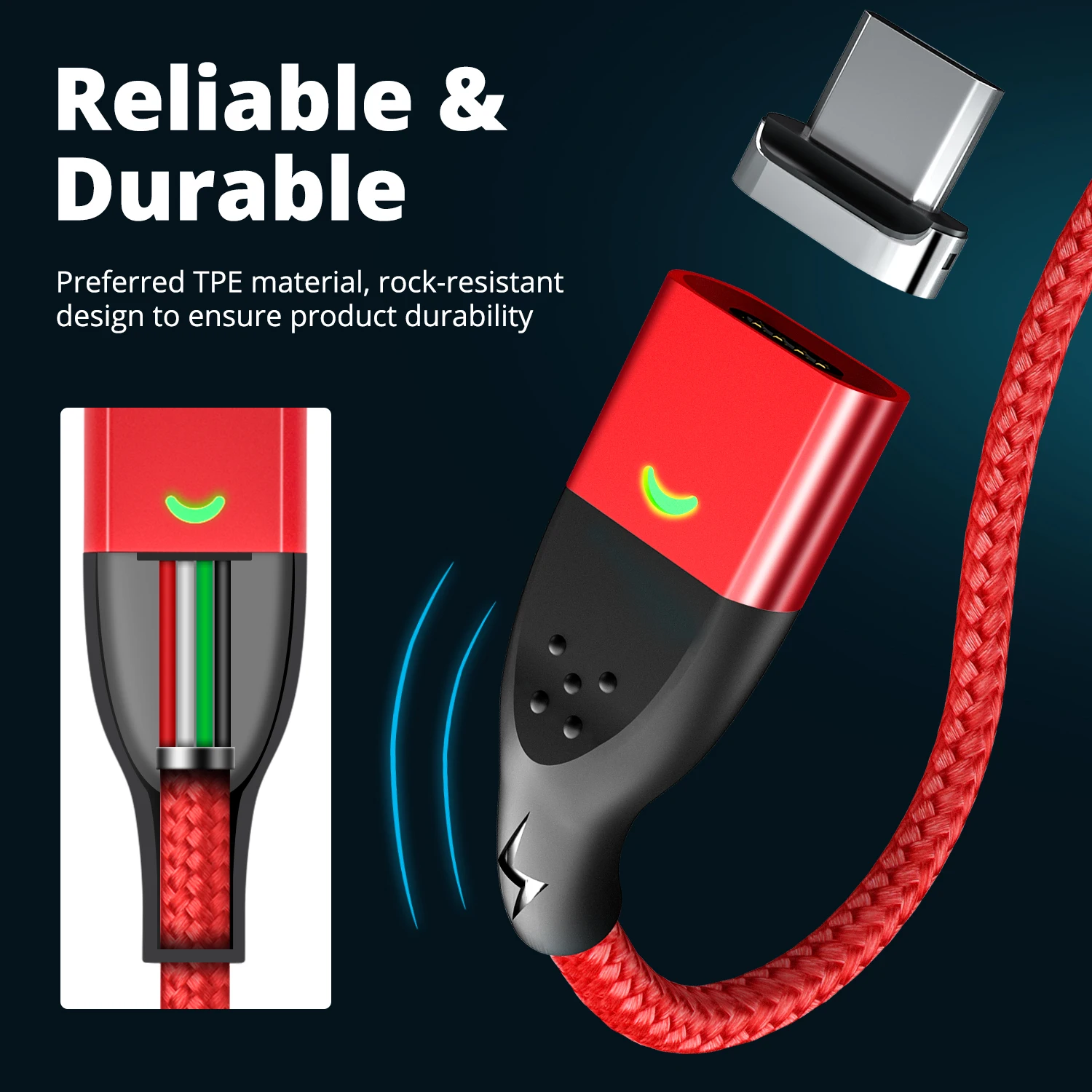 Магнитный кабель ANMONE usb-c Micro USB для Xiaomi Samsung Iphone мобильный телефон | Мобильные