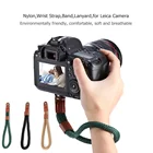 Нейлоновый противоударный ремешок ручной работы для цифровой камеры, плетеный браслет для Canon, Sony, Leica, ремешок для цифровой зеркальной камеры