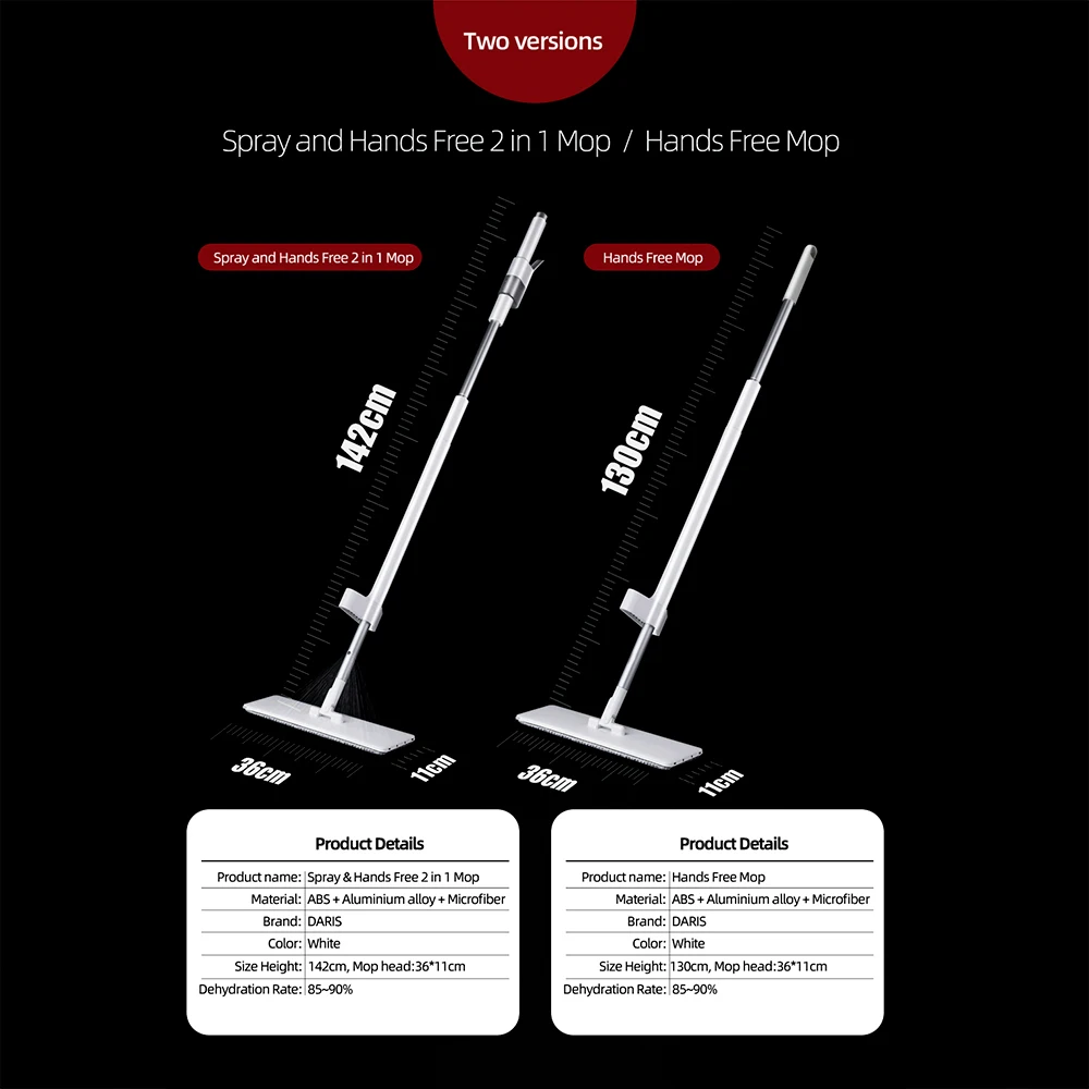 Швабра с распылителем без рук набор швабры из микрофибры для влажной и сухой