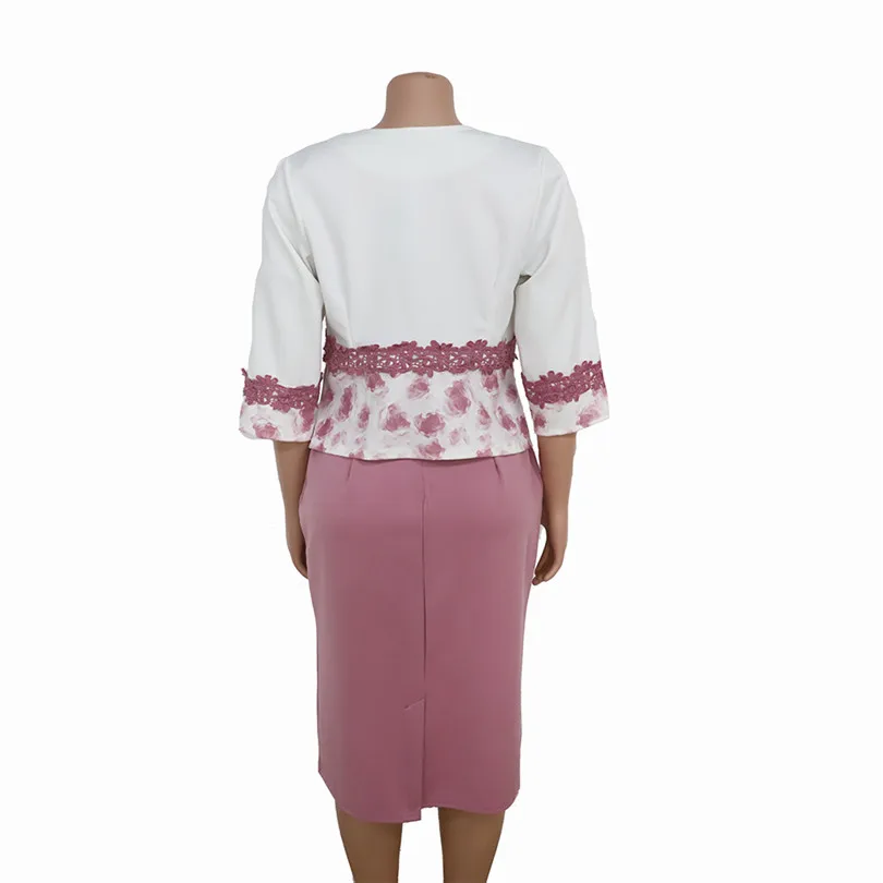 Дашики африканская одежда для женщин 2 шт. наборы дерсс и пальто костюмы принт