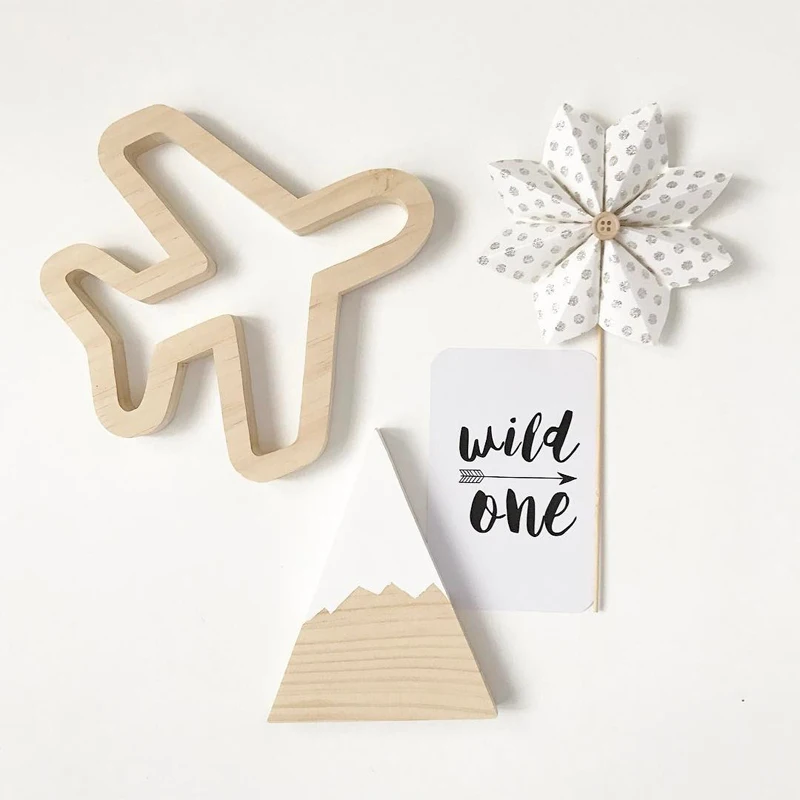 

Nordic 3D Wall Stickers Kids Baby Room Decor Accessories Cute Leaf Butterfly Wood DIY Crafts Wall Nursery Home Decor Photo Props