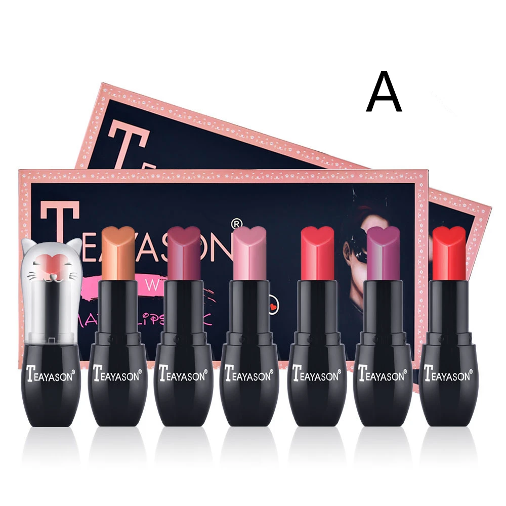 6 шт./компл. бархатная матовая губная помада карандаш с Подарочная коробка в форме