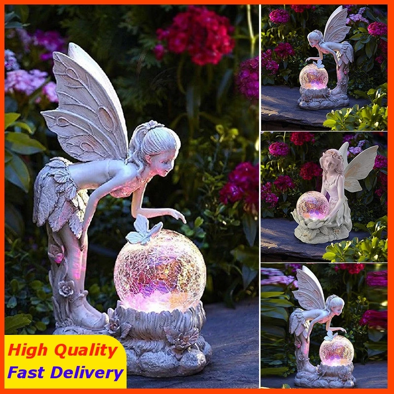 

Solar Color Changing Elf LED Light Garden Decorative Angel Lamp For Outdoor Lawn Yard Decoration Lampy Solarne Luces Solares
