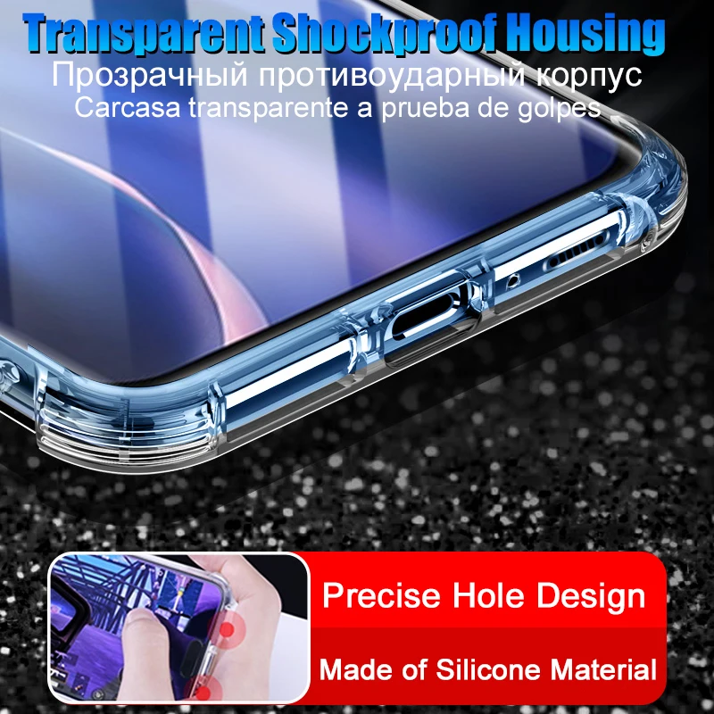 

Shockproof Case For Xiaomi Mi Note 10 Pro 11 9 8 SE 9T Lite Poco X3 Nfc M3 Redmi Note 9 8 7 6 9S K30 K40 Pro Protective Cover